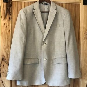 Men's Perry Ellis Beige Blazer 42R